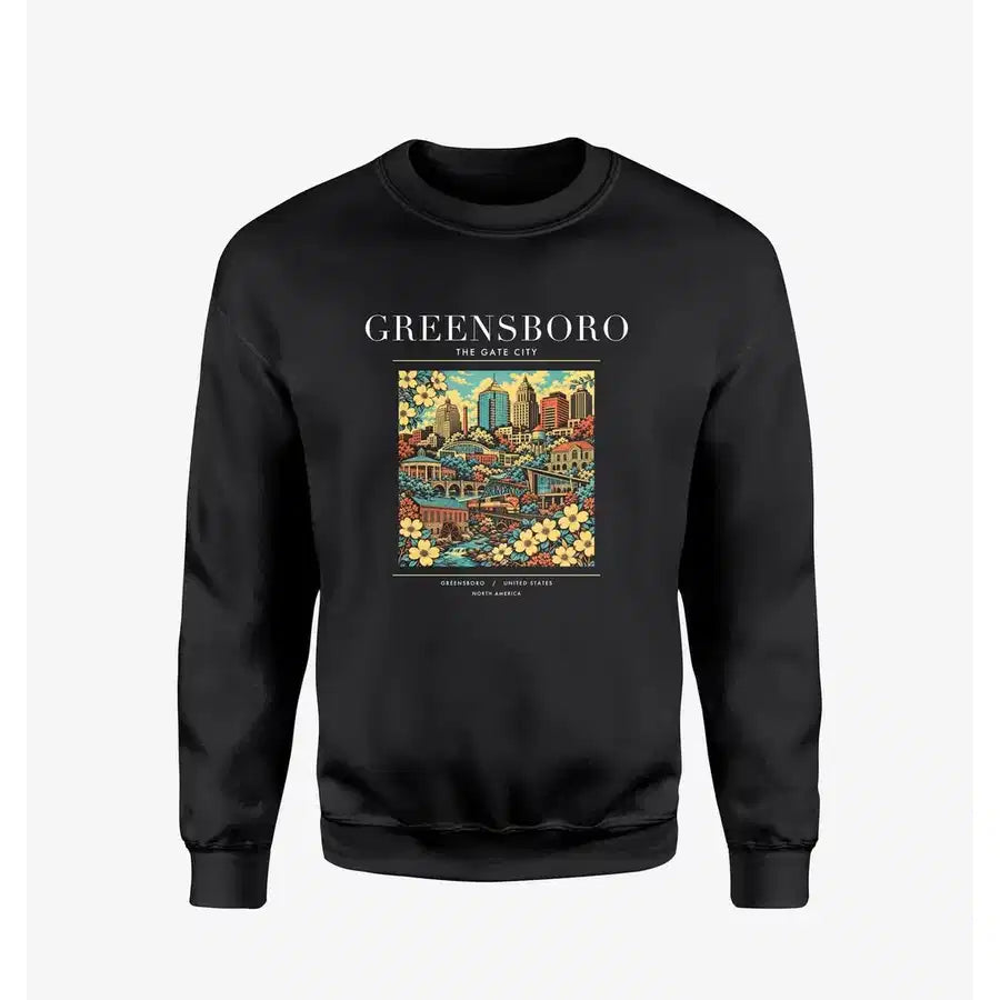 GREENSBORO - Poster - Sweatshirt - Black