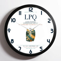 Thumbnail for Luang Prabang International Airport (LPQ) design on white framed wall clock