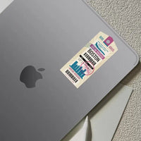 Thumbnail for Boston Airplane Boarding Pass aviation design sticker in weather-resistant vinyl.