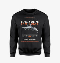 Thumbnail for F A-18E F Buddy Tanker design on black sweatshirt