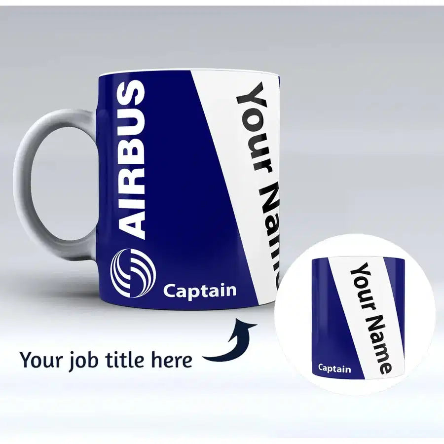 AIRBUS Designed Ceramic White Mugs - view 1