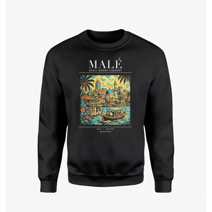 MALÉ - Poster - Sweatshirt - Black