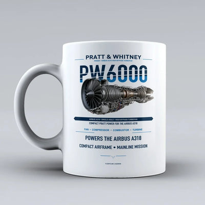 Mug design on white pw6000
