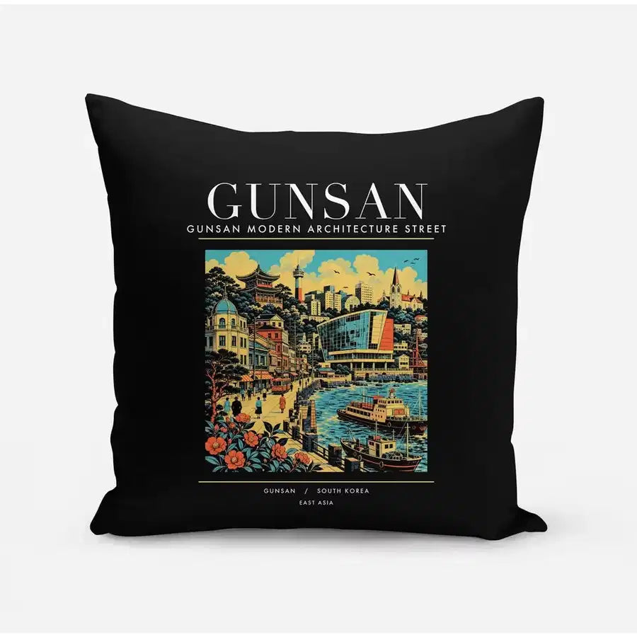 GUNSAN - Poster - Pillow - Black