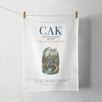 Thumbnail for Akron-Canton Airport (CAK) design on white towel