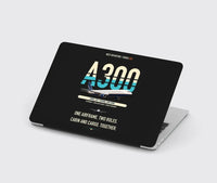 Thumbnail for Airbus A300C4-203 design on black MacBook case