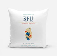 Thumbnail for Split Airport (SPU) design on white pillow