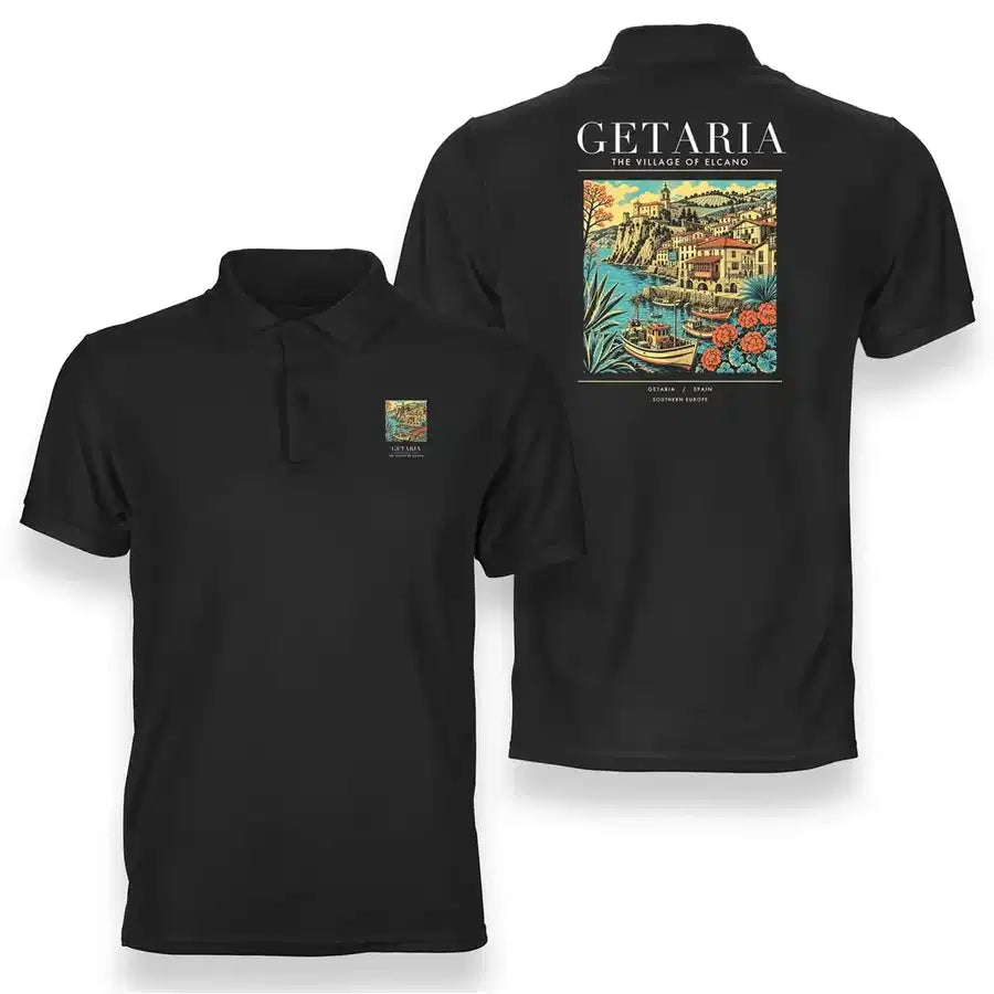 GETARIA - Poster - Double-Side Polo - Black