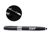 Thumbnail for Boeing 737 & Text rollerball pen - black
