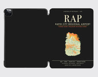 Thumbnail for Rapid City Regional Airport (RAP) design on black ipad tablet case