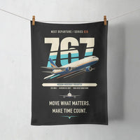 Thumbnail for Boeing 767-300F design on black towel