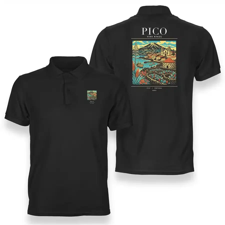 PICO - Poster - Double-Side Polo - Black