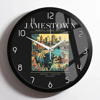 Thumbnail for JAMESTOWN - Poster - Wall Clock Framed - Black