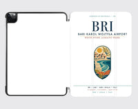 Thumbnail for Bari Karol Wojtyła Airport (BRI) design on white ipad tablet case