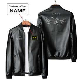 How Planes Fly PU Leather Jackets