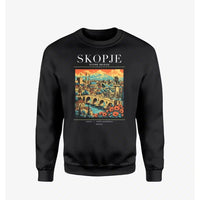 Thumbnail for SKOPJE - Poster - Sweatshirt - Black