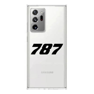Boeing 787 Flat Text Transparent Silicone Samsung S & Note aviation design on transparent Samsung Galaxy S/Note case for samsung.
