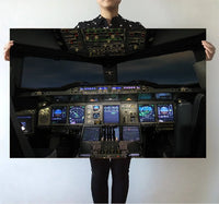Thumbnail for Airbus A380 Cockpit aviation themed poster, premium poster paper.