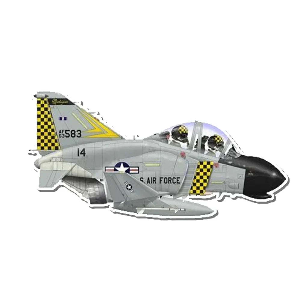 F-4 United States Air Force Airplanes sticker, Wide 6cm (2.3inches)