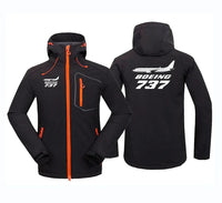 Thumbnail for The Boeing 737 aviation design printed on warm polar fleece polar fleece jacket.