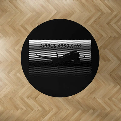 Airbus A350XWB & Dots Carpet & Floor Mats (Round) aviation design on durable carpet pile with non-slip backing round carpet f.