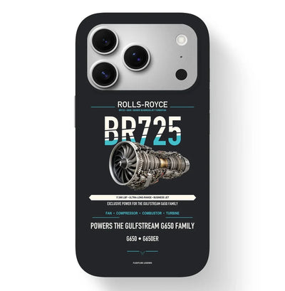 BR725 Case design on black iphone case