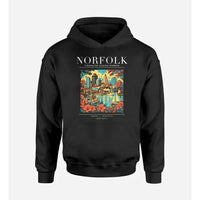 Thumbnail for NORFOLK - Poster - Premium Hoodie - Black