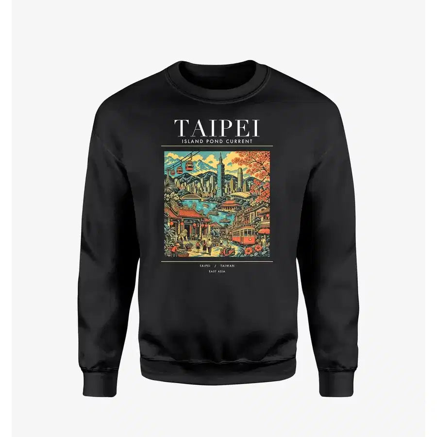TAIPEI - Poster - Sweatshirt - Black