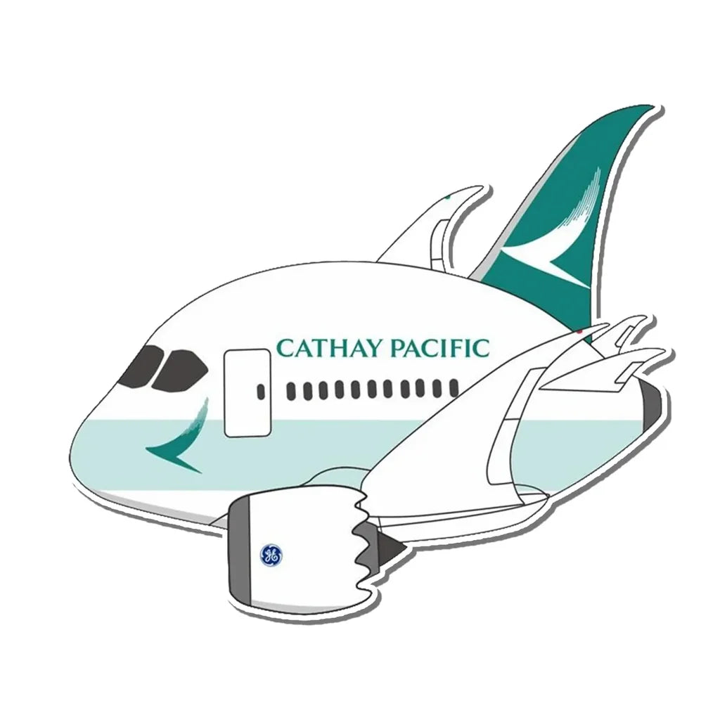 Cathay Pacific Boeing 787 Airplanes sticker, Wide 6cm (2.3inches)