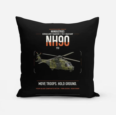 NHIndustries NH90 TTH design on black pillow