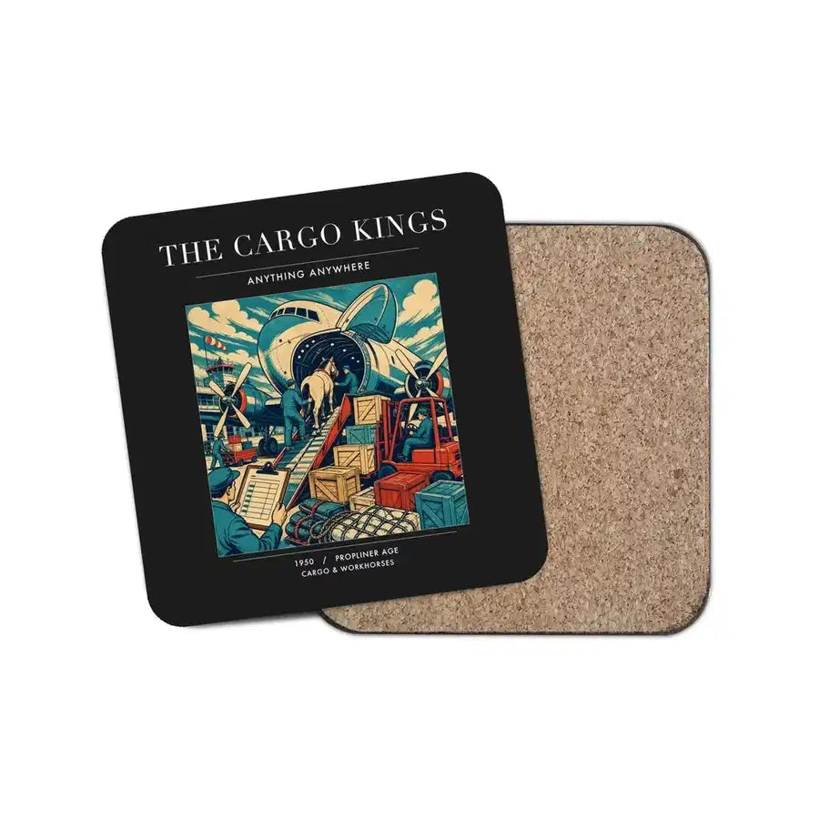 The Cargo Kings - Designed Coasters design on black 1-piece