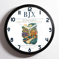 Thumbnail for Aeropuerto Internacional de Guanajuato (BJX) design on white framed wall clock