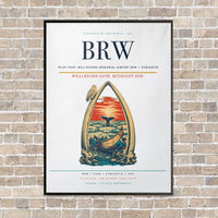 Thumbnail for Wiley Post–Will Rogers Memorial Airport BRW — Utqiagvik vertical canvas print - framed - white background
