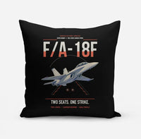 Thumbnail for F-A-18F Super Hornet design on black pillow