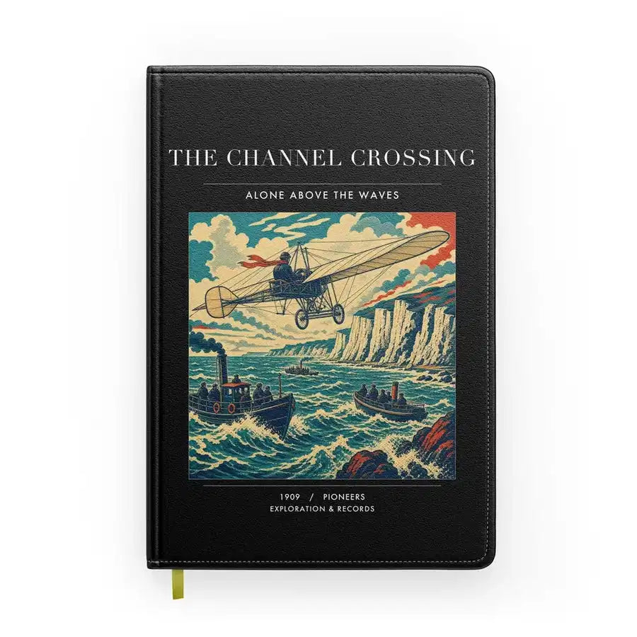 VINTAGE G4002 - The Channel Crossing - Designed Notebooks design on black