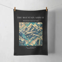 Thumbnail for VINTAGE G4083 - The Mountain Airway - Designed Towels design on black