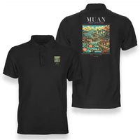 Thumbnail for MUAN - Poster - Double-Side Polo - Black