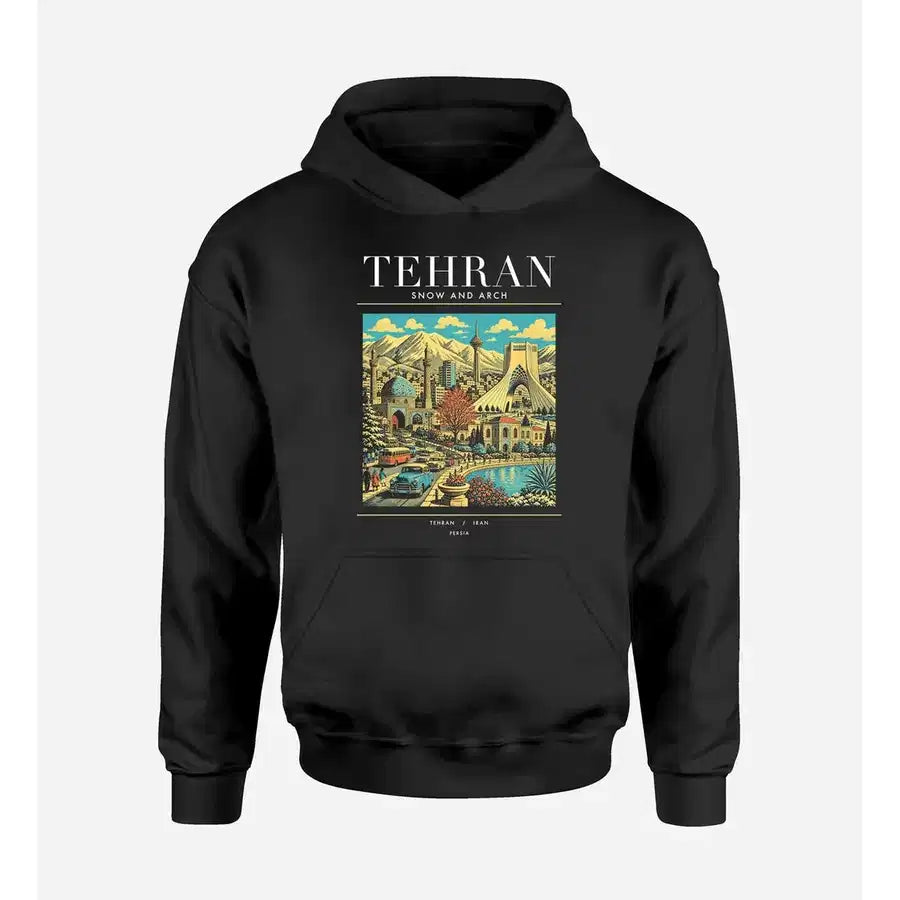TEHRAN - Poster - Premium Hoodie - Black