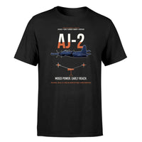 Thumbnail for AJ-2 Savage Tanker design on black double-side t-shirt, single-side print