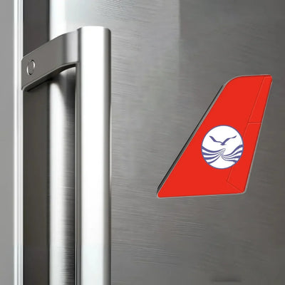 Sichuan Airlines aviation design tail magnet in 3D metal with magnetic back.