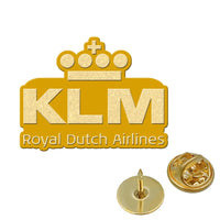 Thumbnail for KLM Royal Dutch Airlines aviation hollow pin in polished alloy.