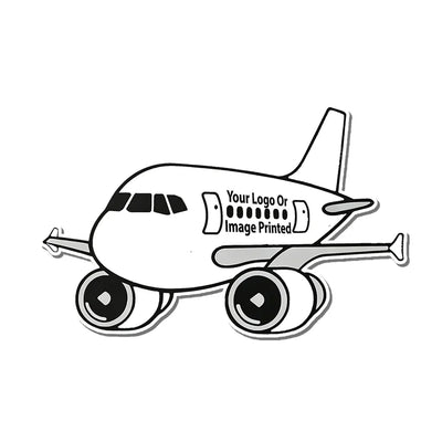 Custom Design Image Logo Airbus A320 Airplanes sticker, Wide 6cm (2.3inches)