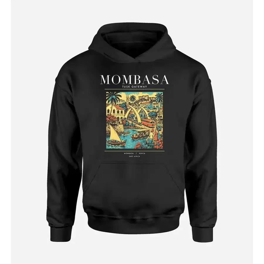 MOMBASA - Poster - Premium Hoodie - Black