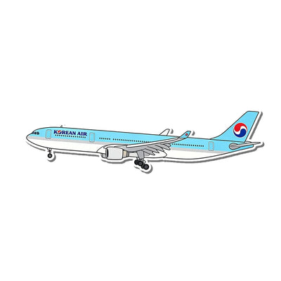 Korean Air Airbus A330 aviation design airplane sticker in weather-resistant vinyl.