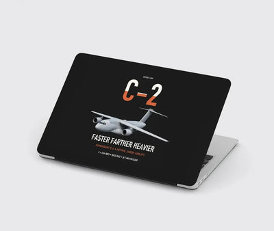 Kawasaki C-2 design on black MacBook case