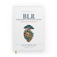 Thumbnail for Kempegowda International Airport Bengaluru (BLR) design on white notebook