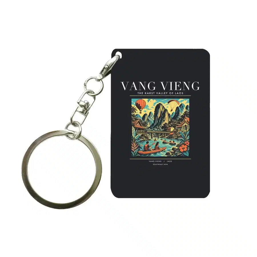 VANG VIENG - Poster - Key Chain - Black