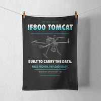 Thumbnail for Inspired Flight IF800 Tomcat design on black towel