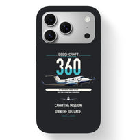 Thumbnail for Beechcraft King Air 360 design on black magsafe iphone case, for iPhone 17 Pro