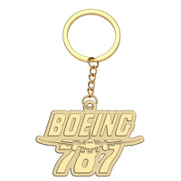 Thumbnail for Amazing Boeing 787 aviation hollow key chain in polished alloy.